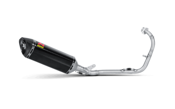 Akrapovic Racing Line Carbon Compleet Uitlaat Systeem zonder E-keur Yamaha YZF-R125 2008 - 2013